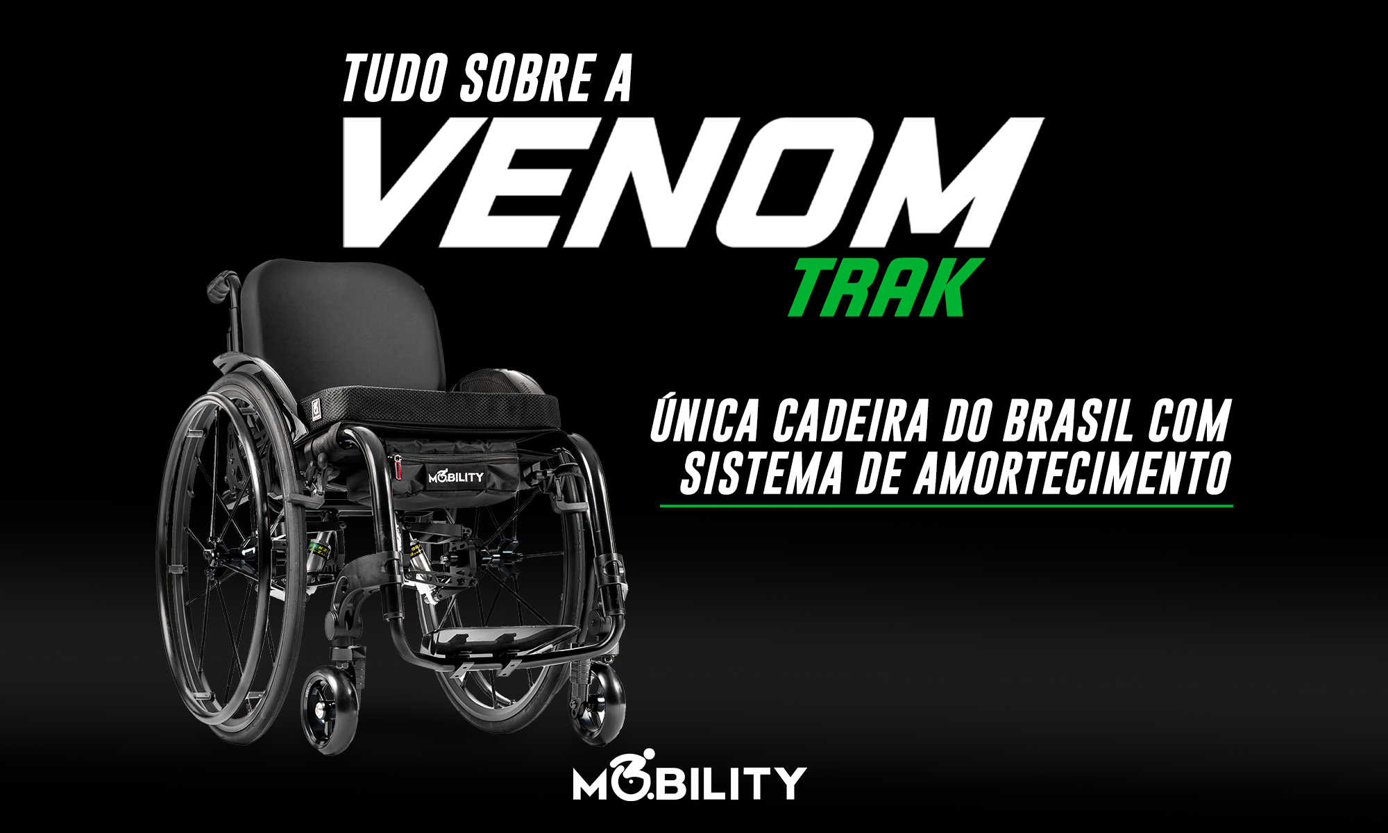 Conheça a Venom Trak: A única cadeira de rodas do Brasil com sistema de suspensão