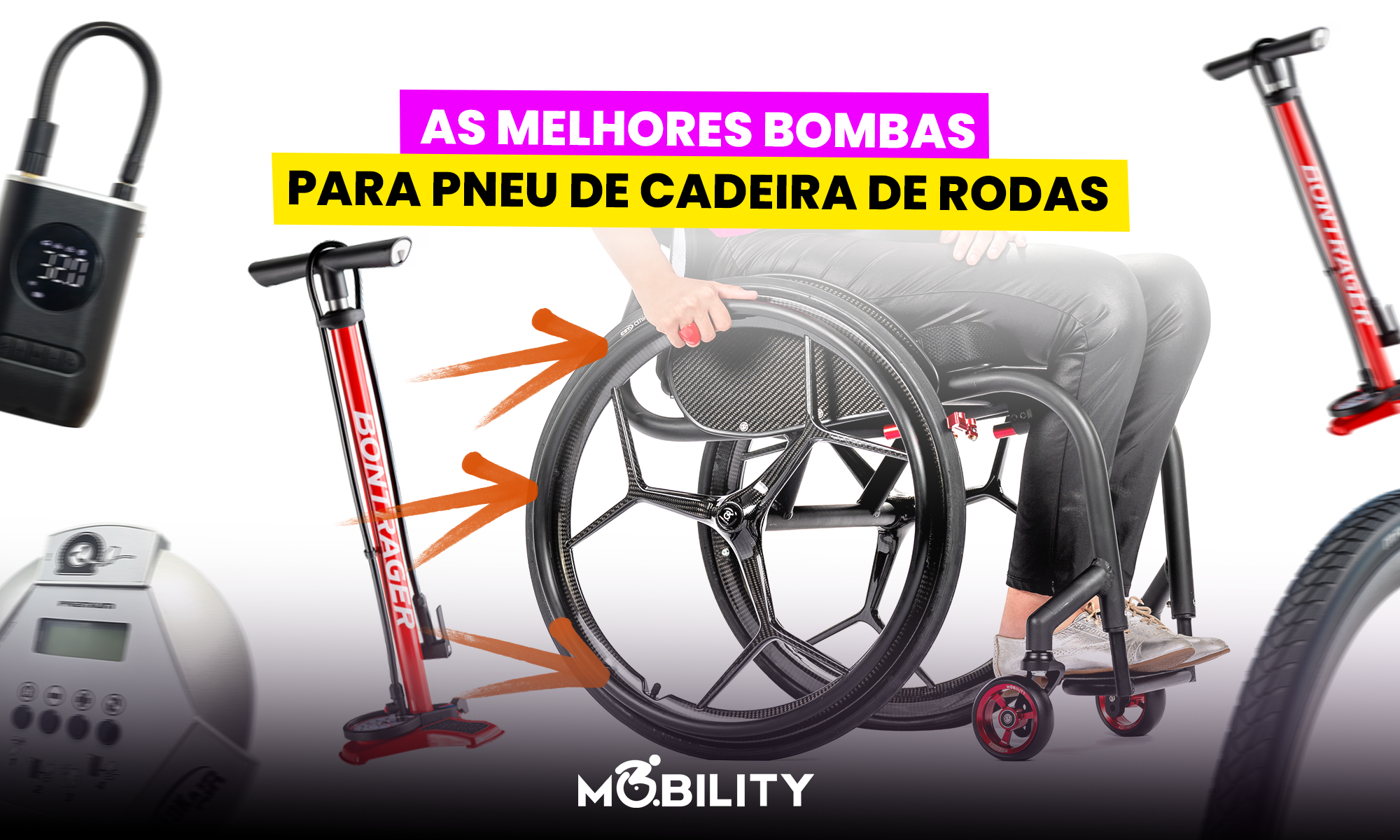 Quais são as melhores bombas para calibrar o pneu de cadeira de rodas?