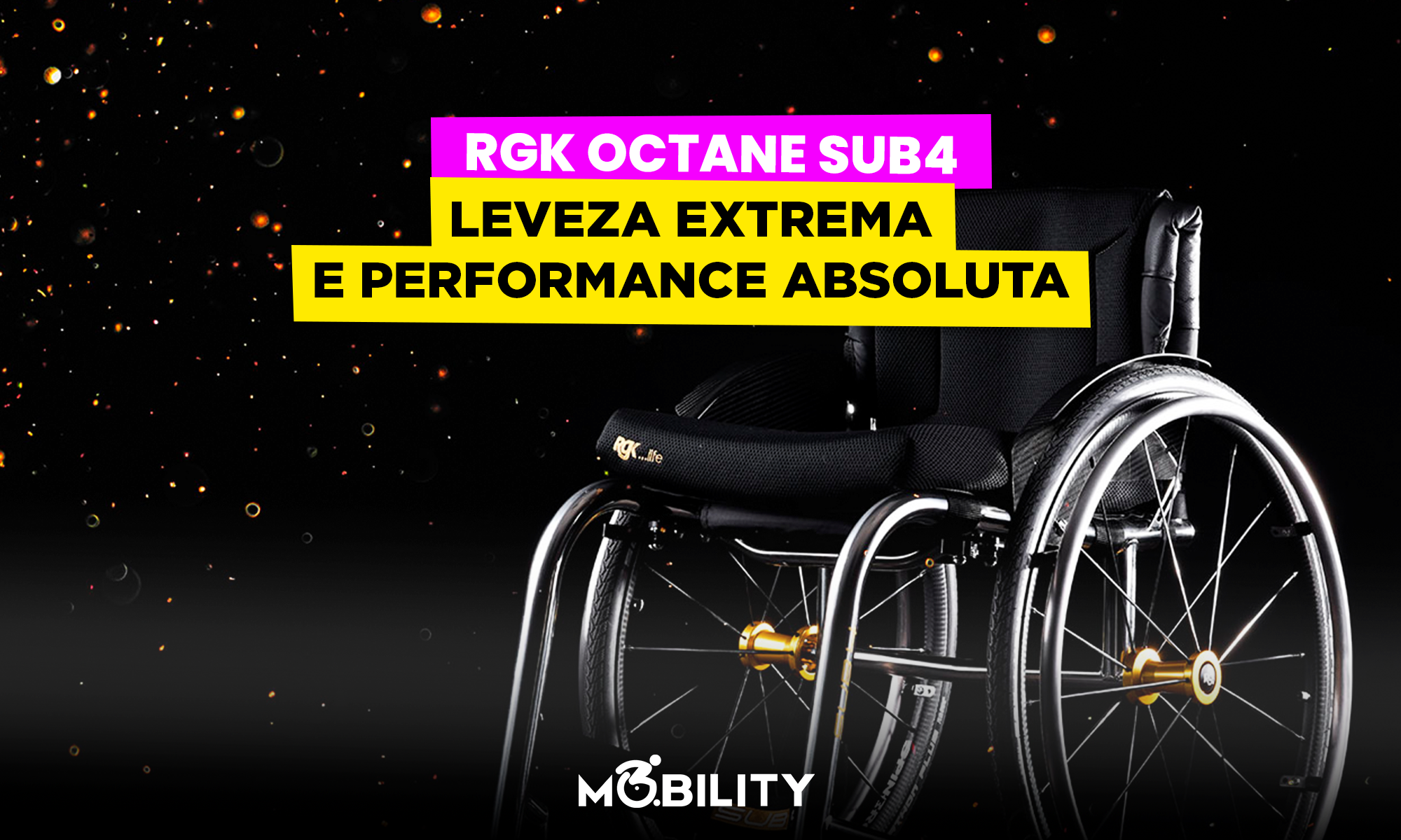 RGK Octane Sub4: leveza extrema e performance absoluta em uma cadeira de rodas monobloco