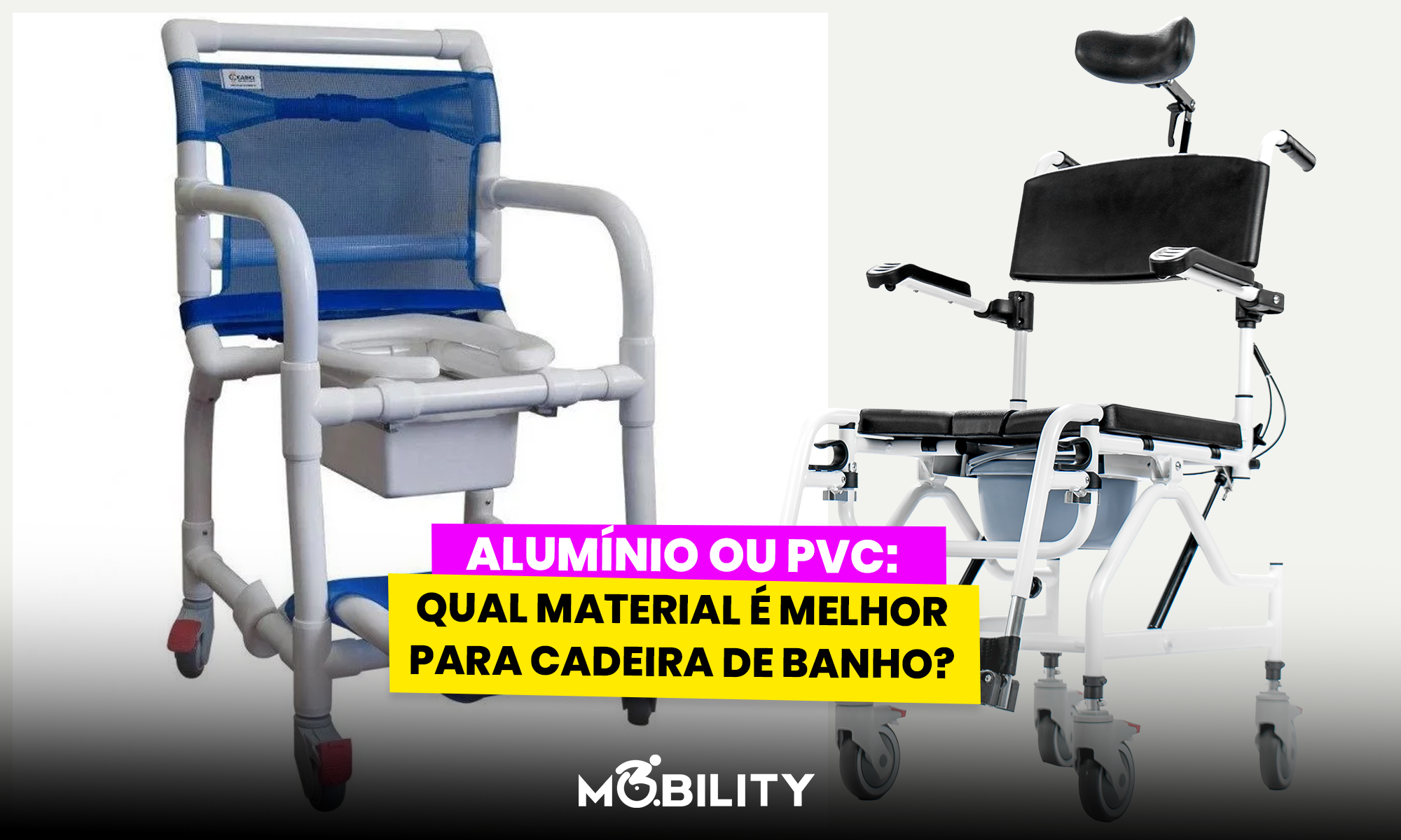 Alumínio ou PVC: qual material é melhor para cadeira de banho?