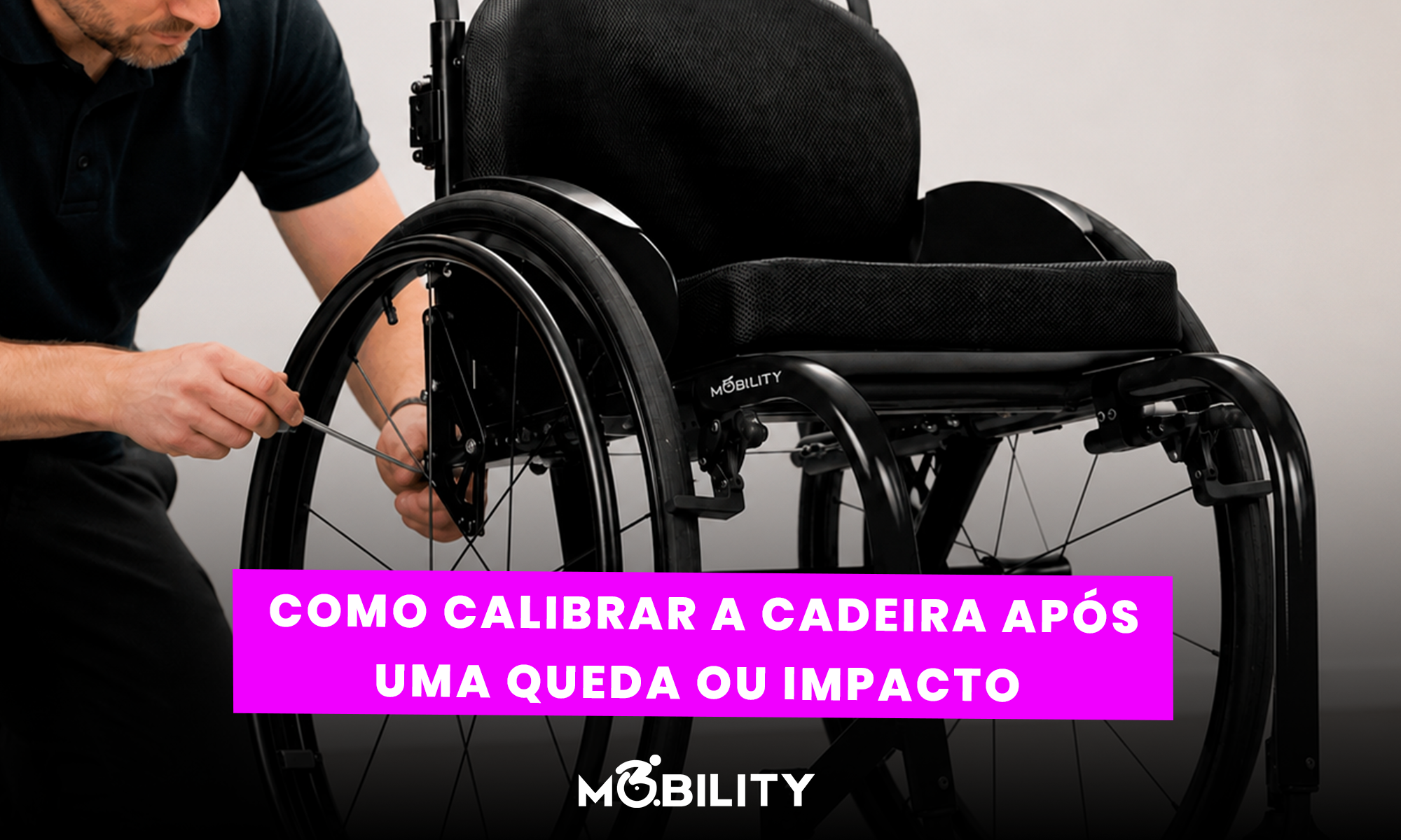 Como calibrar a cadeira após uma queda ou impacto